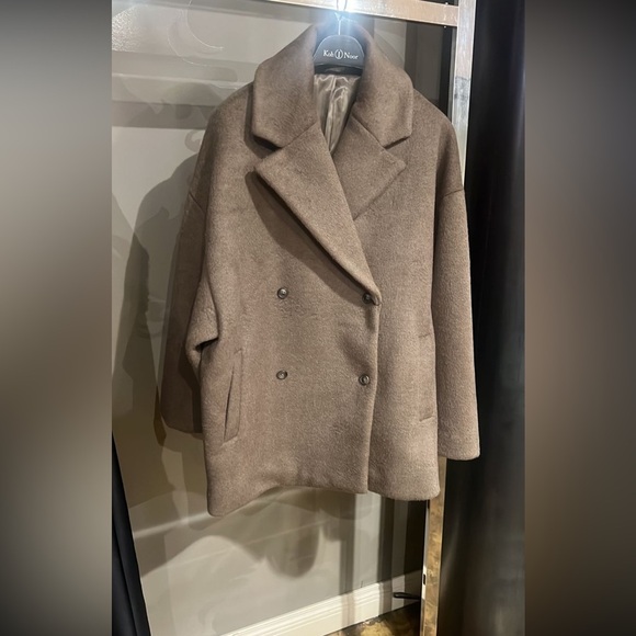 NWT 2nd Day calisa brushed wool brown Coat - Picture 5 of 8